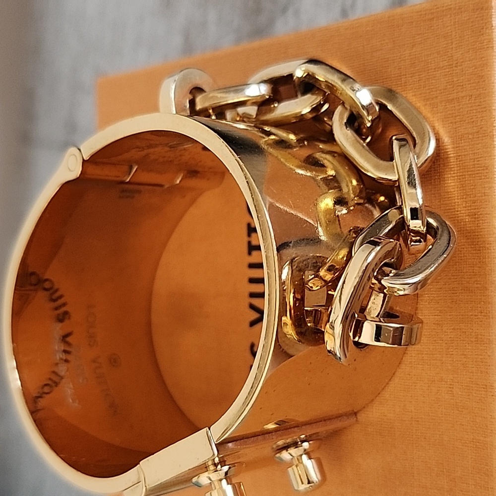 Louis Vuitton Gold Cuff  Bracelet - Picture 2 of 8